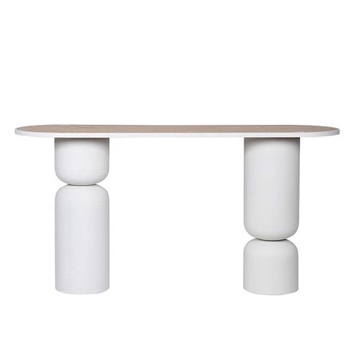 ESTHETI home Konsola Metalliki/MDF Lefki/Fusiki 150x45x77cm 810-00091